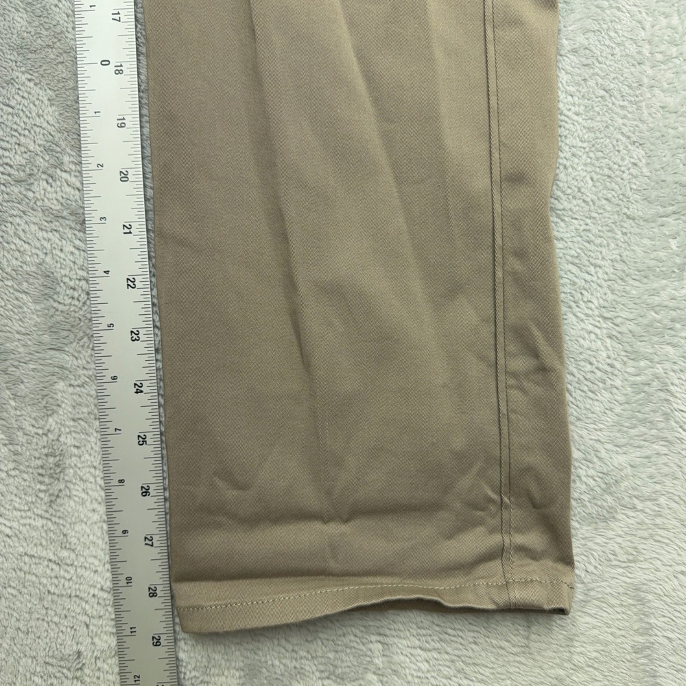 Democracy Pants Womens 12 Tan Ab"solution Straight Leg Khaki Chino Trousers - Picture 3 of 7